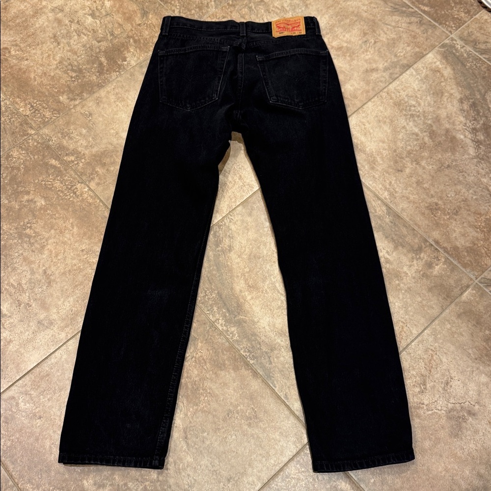 Men’s Levi’s 505 Black Denim 31Wx32L - Picture 3 of 3